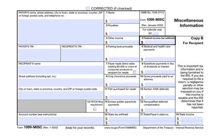 Do 1099-MISC forms have to be typed?
