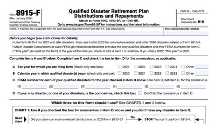 Does TaxAct have Form 8915?