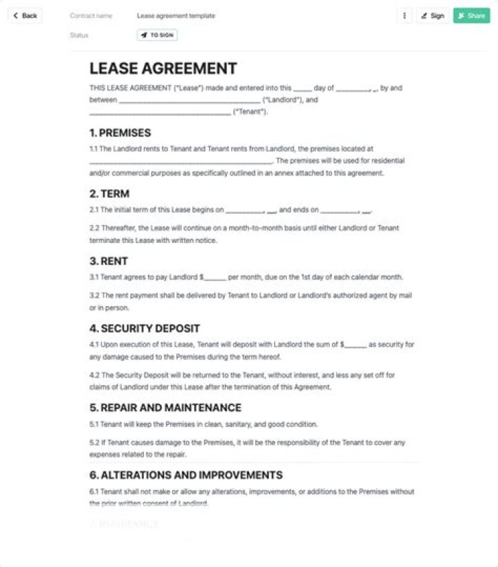 How do commercial building leases work?