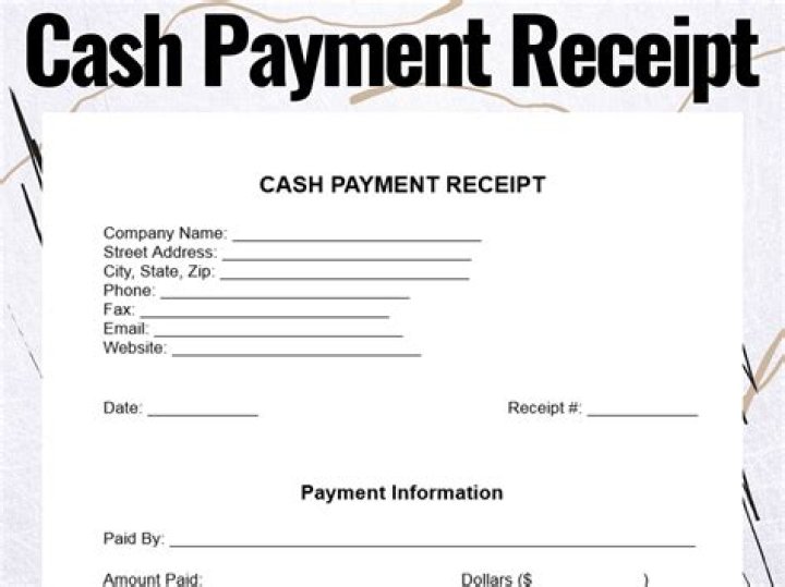 How do I report money paid in cash?