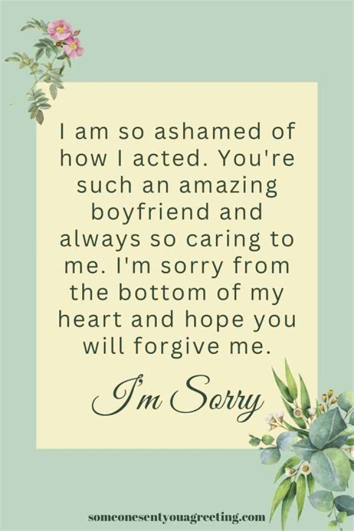 How do you say sorry for hurting a friend?