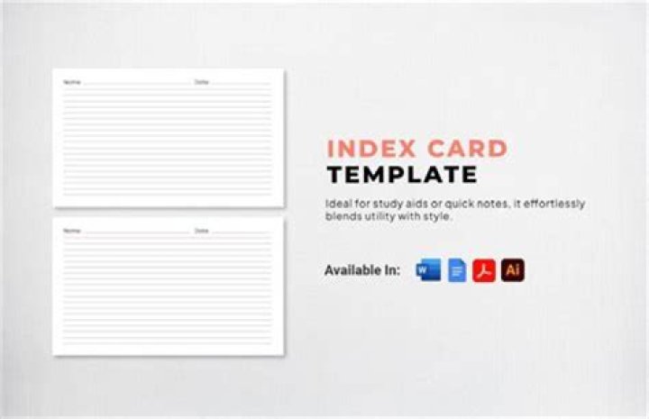 How do you write index cards?