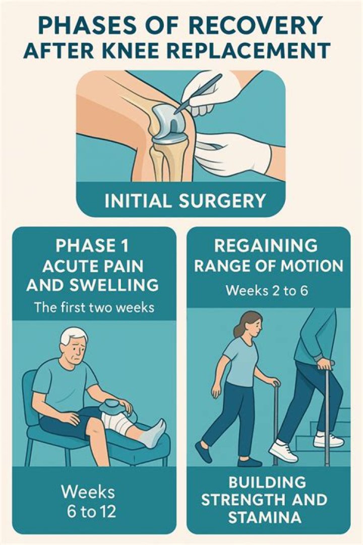 How long are you out of work with a total knee replacement?