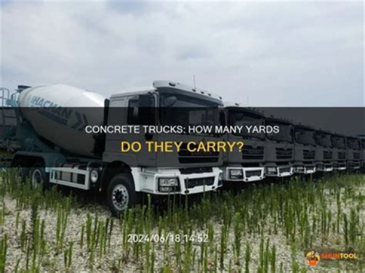 Fascinating How Many Yards Can A Concrete Truck Hold Images