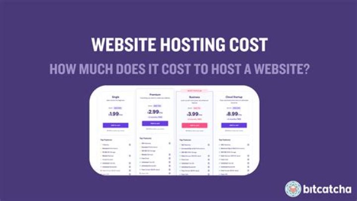 How much should monthly web hosting cost?