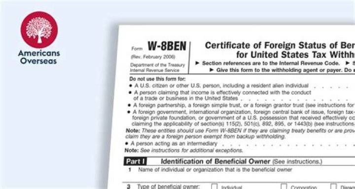 Is W8BEN form a tax exemption?