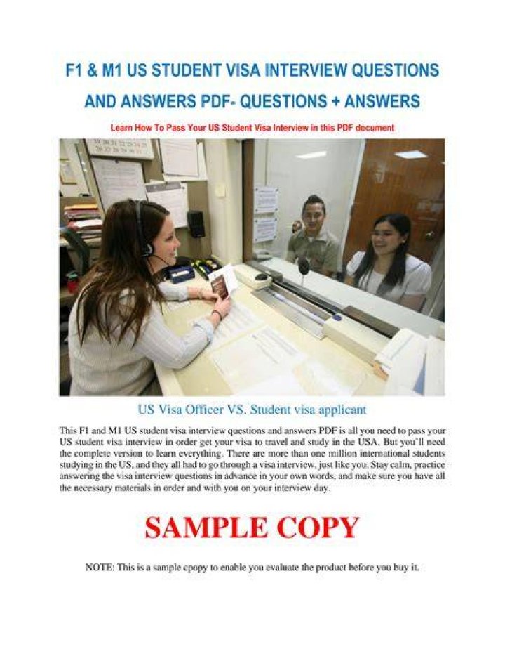 What do I need for F1 visa interview?