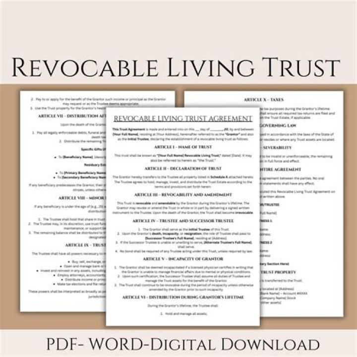What do I need to know about revocable living trust?