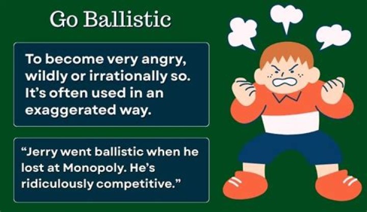 What does go ballistic mean?