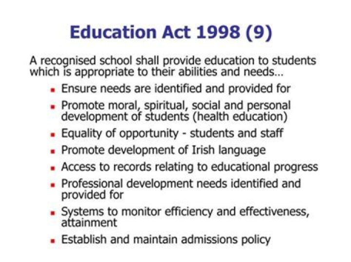 What Does The Education Act 1998 Do The Daily Insight What Does The Education Act 1998 Do The Daily Insight