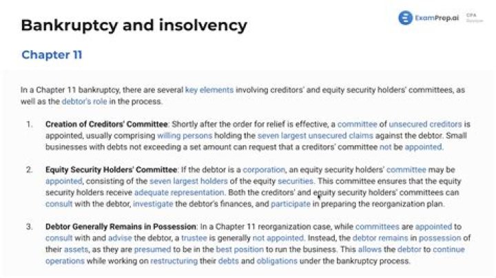 What happens if the company I work for files for Chapter 11?