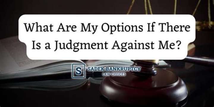 What happens when a company has a Judgement against you?