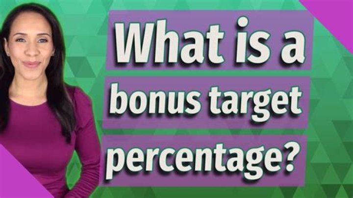 What is a bonus target percentage?