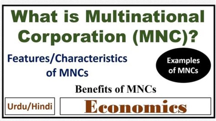 What is a multinational corporation example?
