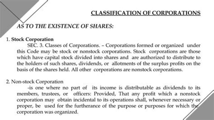 What is a nonstock corporation Wisconsin?
