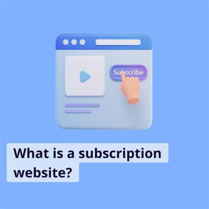 What is a subscription website?