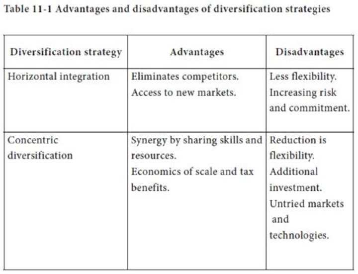 What is diversification advantages and disadvantages?