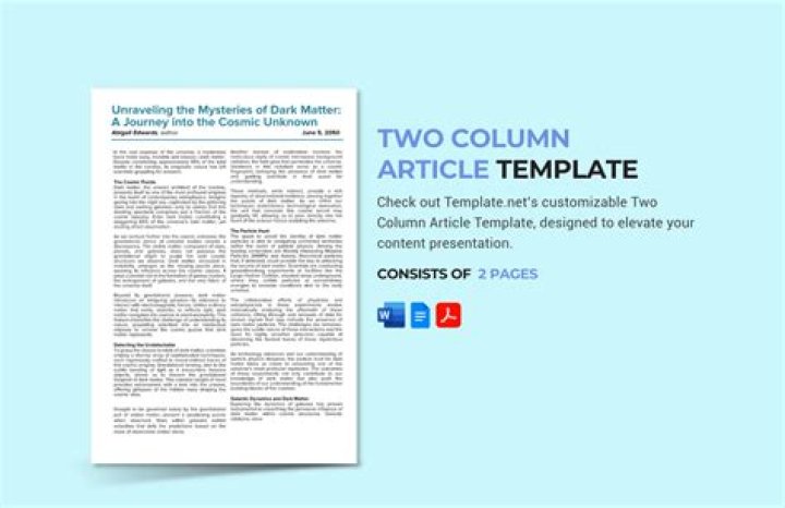 What is IEEE double column format?