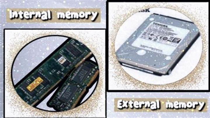 What is internal memory and external memory?