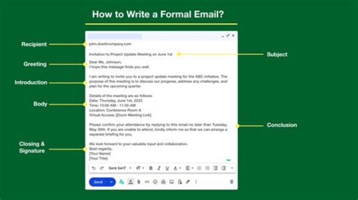 What is the formal email?