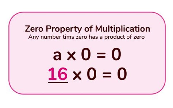 What is the meaning of zero property in math?