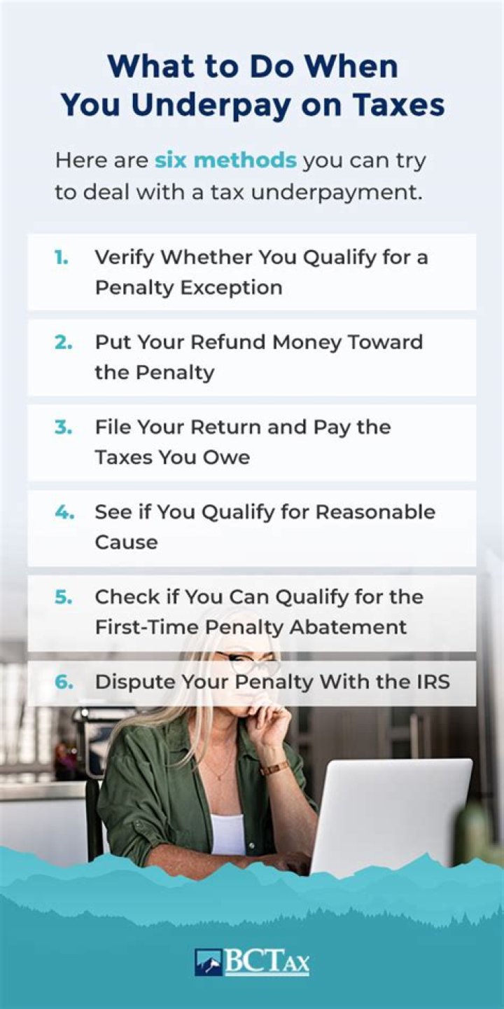 What to do if you underpaid federal taxes?