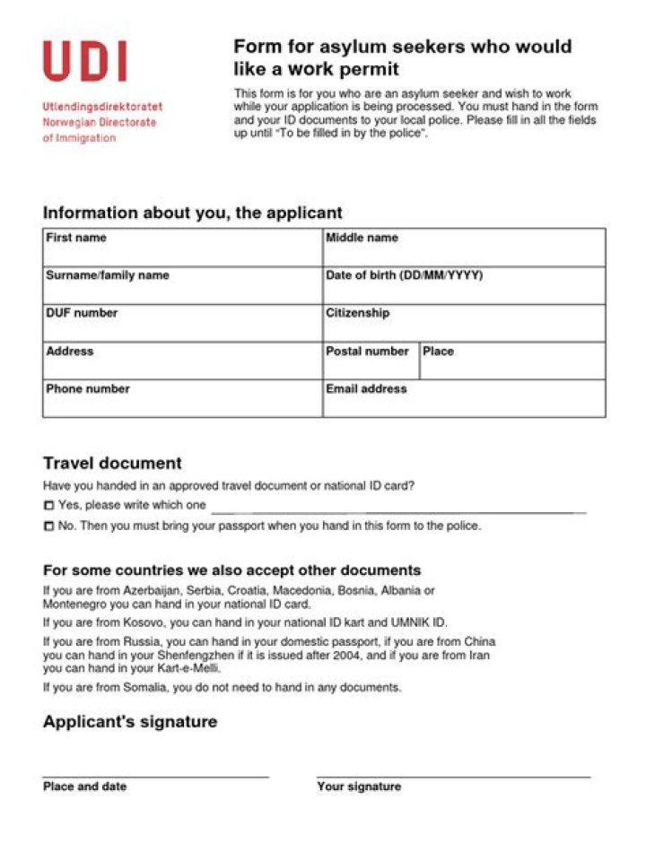 When can asylum seekers apply for work permit?